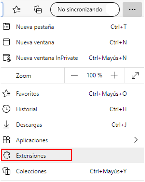 Edge Extensión