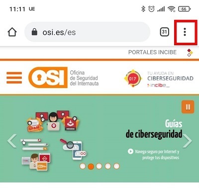 Página OSI Android