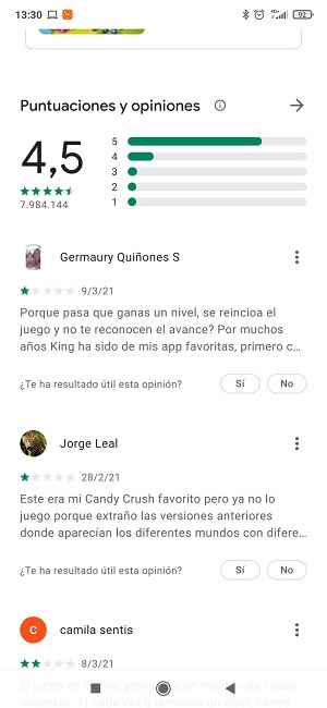 Puntuaciones y opniones de App Store