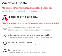Windows Update errores