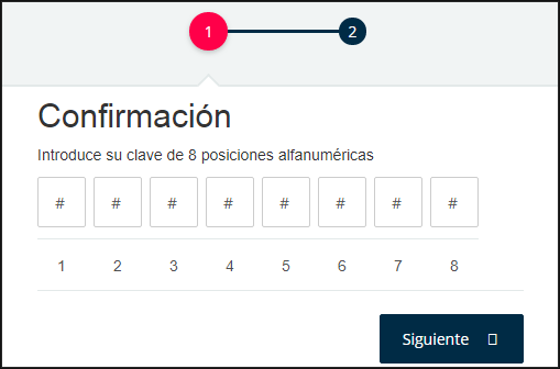 Introducir clave seguridad Openbank