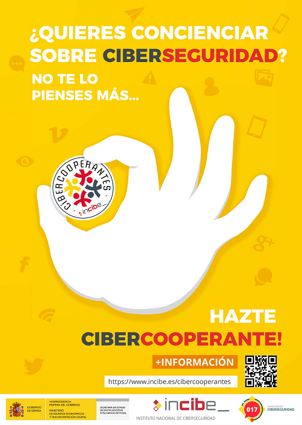 Cartel quieres ser cibercooperante