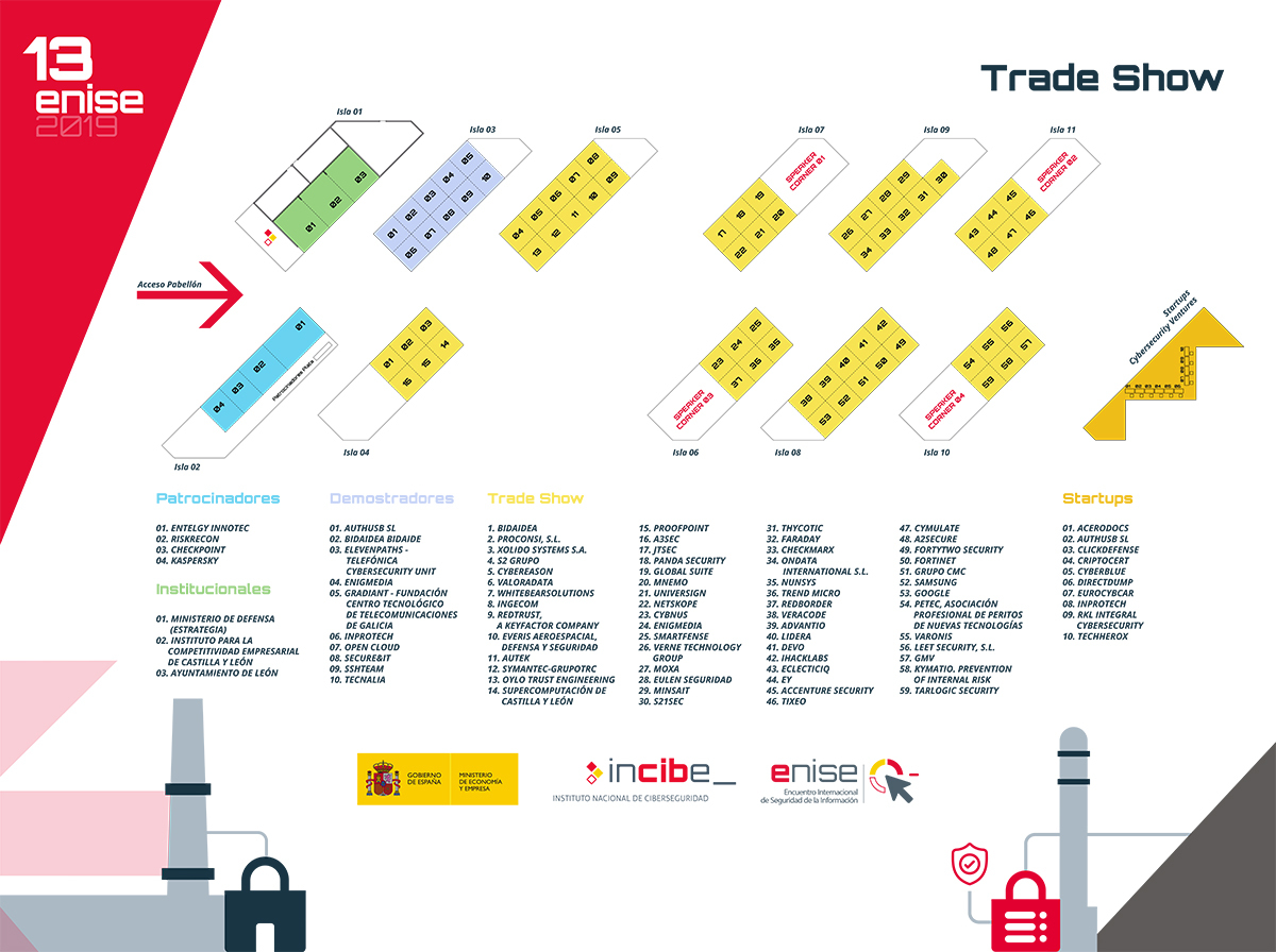 13ENISE exhibition map