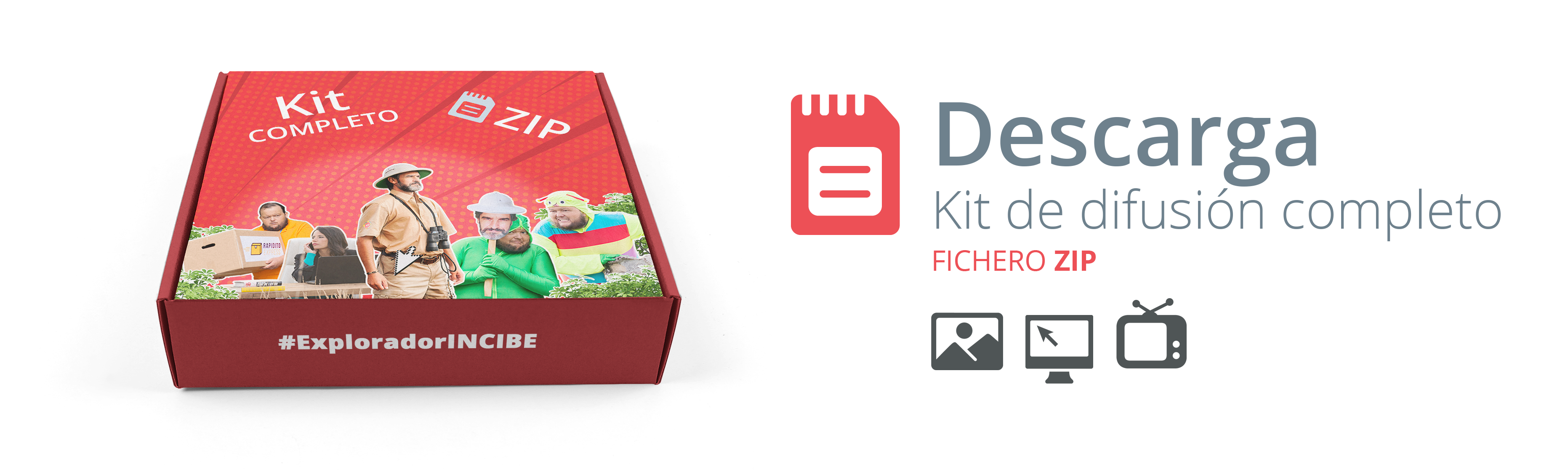 Descarga Kit de difusión completo. Fichero ZIP.