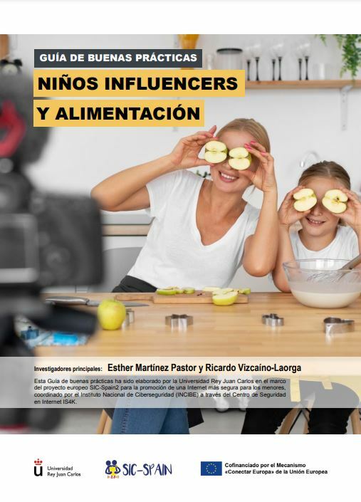 Guía de buenas prácticas. Niños influencers y alimentación