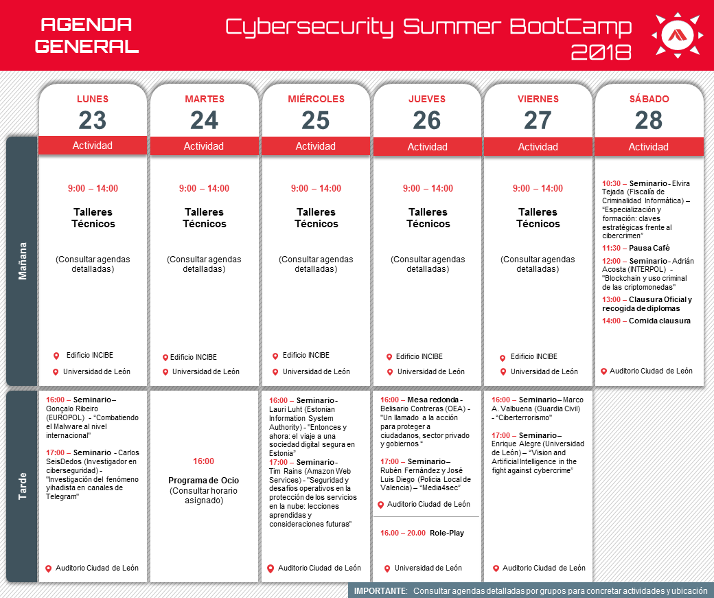 imagen agenda general segunda semana