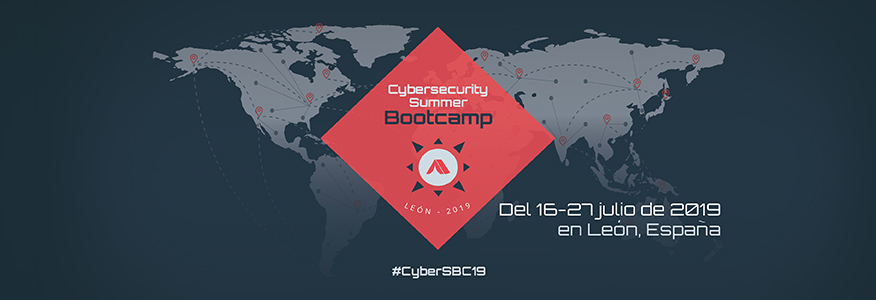 Cybersecurity Summer Bootcamp 2019. Del 16 al 27 de julio. Leon, Spain