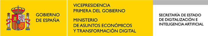 Gobierno de España, Vicepresidencia Primera del Gobierno, Ministerio de Asuntos Económicos y Transformación Digital. Secretaría de Estado de Digitalización e Inteligencia Artificial