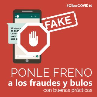 Ponle freno a los fraudes y bulos