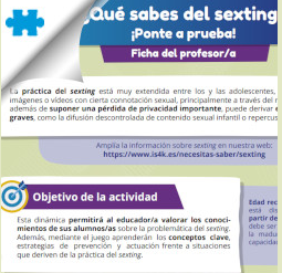 Imagen recurso: ¿Qué sabes del sexting? ¡Ponte a prueba!