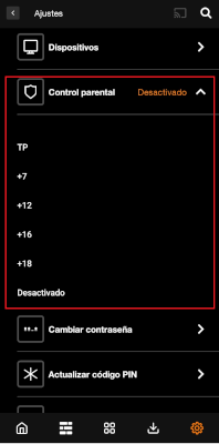 Ajuste edad Orange TV