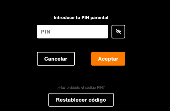 Código PIN Orange TV