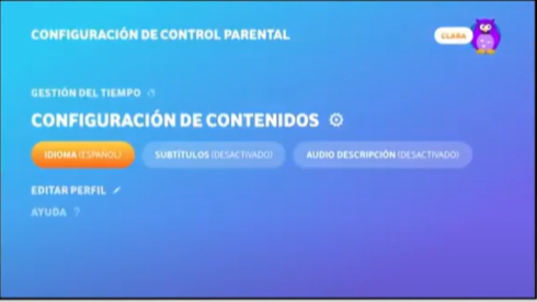 Configurar gestión del tiempo Vodafone TV kids