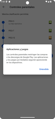 Controles parentales Android