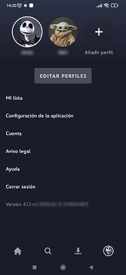 Editar perfiles Disney+