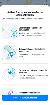 Funciones avanzadas geolocalización Family Locator