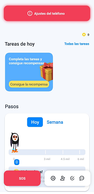 Panel de control menor FamilyLocator
