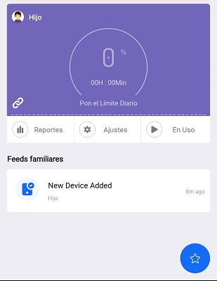 Perfil del menor FamilyTime