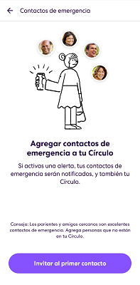 Agregar contactos de emergencia Life360