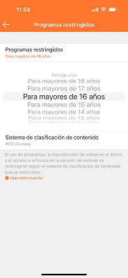 Programas restringidos Nintendo Switch