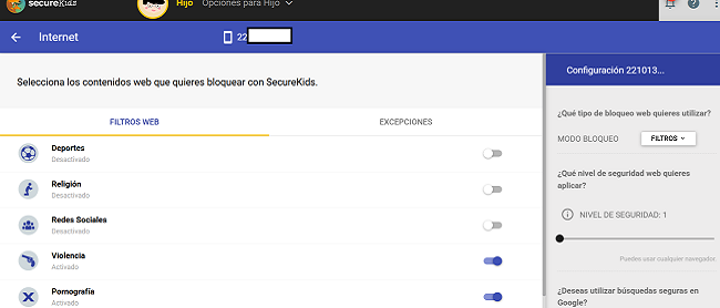 Temáticas de contenido SecureKids