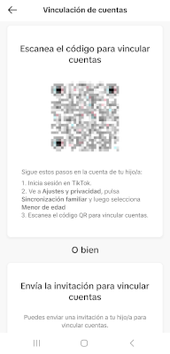 Código vinculación de cuentas TikTok