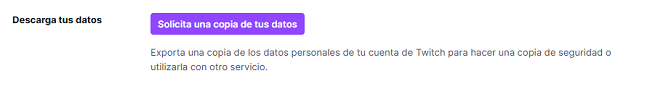 Descarga de datos Twitch