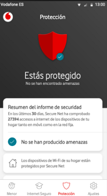 Protección web Vodafone Secure Net