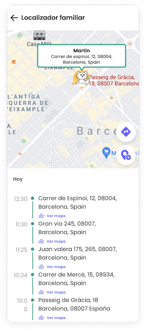 Geolocalización Qustodio