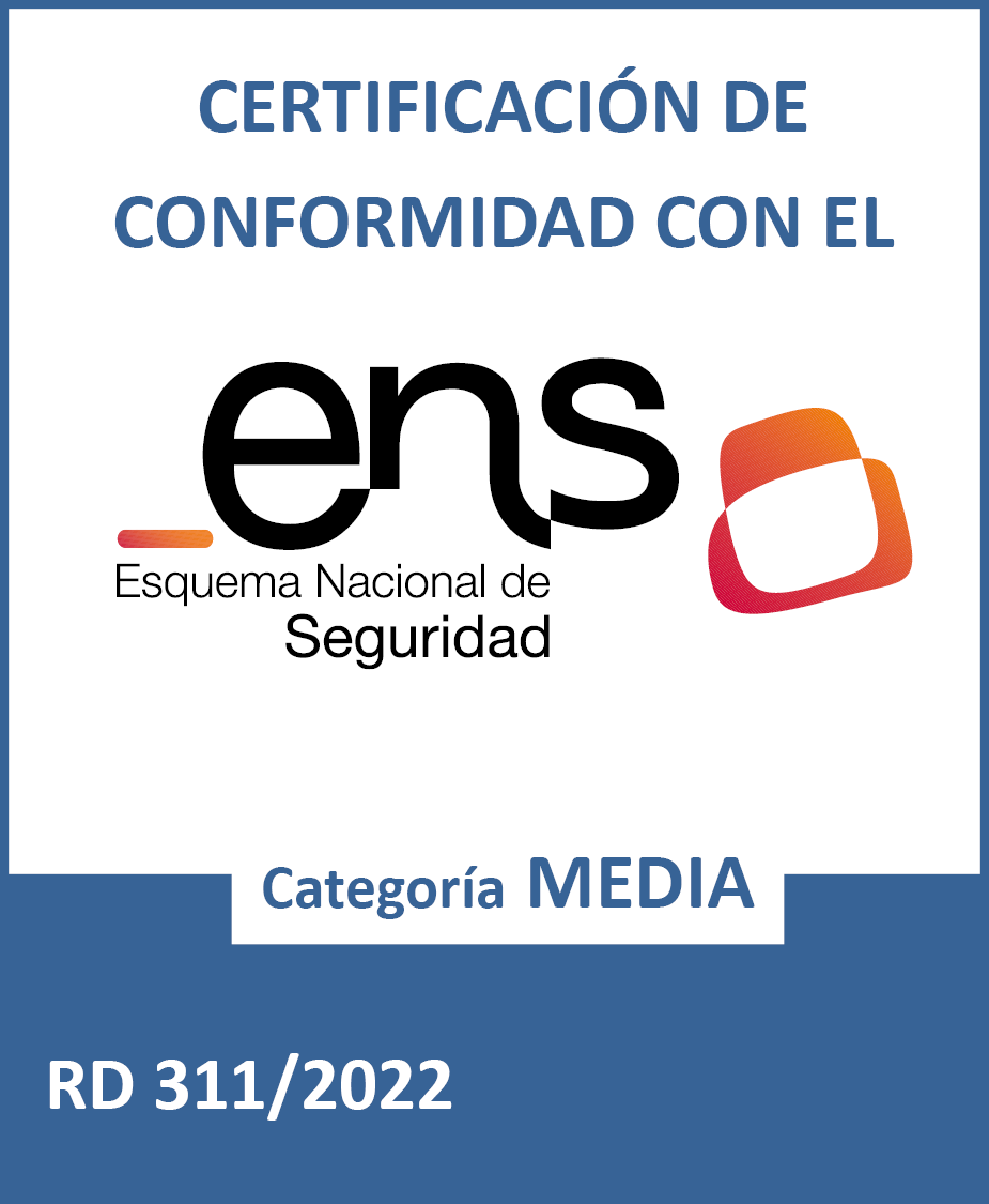 Certificado de Conformidad con el Esquema Nacional de Seguridad (ENS) RD 3/2010 Certificado de Conformidad con el Esquema Nacional de Seguridad (ENS) RD 3/2010