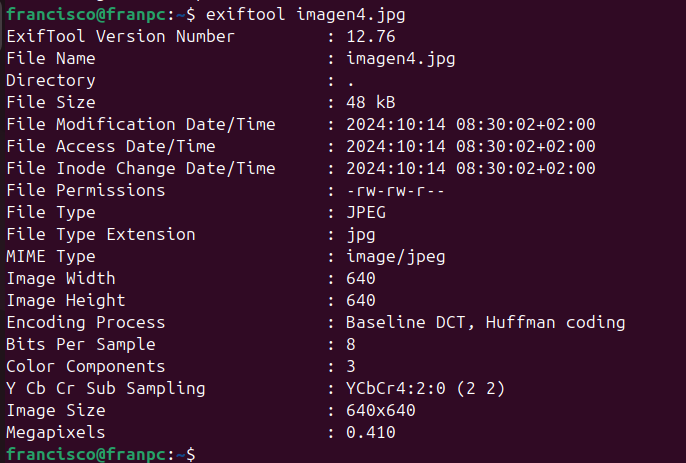 Eliminar metadatos Eliminar metadatos